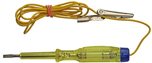 H + H Werkzeug Schwachstromprüfer 4518A Autolichtprüfer/Prüflampe 6-24V Made in Germany, gelb-transparent, 120 mm