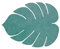 LindDNA Tischset Monstera Leaf aus recyceltem Hippo Leder in der Farbe Pastel Green mit Einer Größe von 26X22cm, 989955