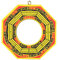 Feng Shui Spiegel traditionelle glückliche Feng Shui Konvexe chinesische Holz Bagua Spiegel konkav Bagua Spiegel für Home Business viel Glück (4 Zoll-konkav)