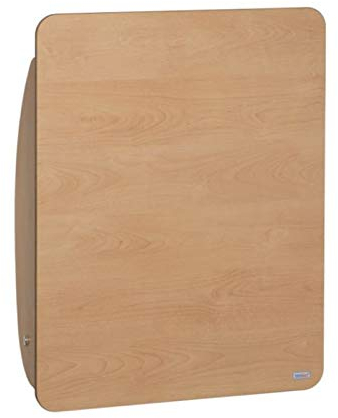Klappbarer Wickeltisch KAWAsimplex zur Wandmontage in Weiß oder Birke von Timkid, Farbe:Beige/Braun