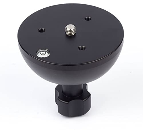 XINYING 100 mm Schüssel-Adapter, Halbkugel-Flach-zu-Schüssel-Adapter, Konverter mit 3/8-Zoll-Schraube für Manfrotto Weifeng Video-Stativ, Flüssigkeitskopf, DSLR-Rig-Kamera