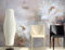 Tapisserie Murales Papier Peint Peinture À L'Huile Peinte À La Main De Fleurs Trompe L Oeil | Déco Mural Tableaux Muraux Photo Mural Rustique Vintage Chambre Corridor Wallpaper - 200x140cm