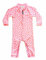 weVSwe Bébé Tout-Petit Protection Solaire Éruption Cutanée Une Pièce Coeur Rose Filles Maillot De Bain Entrejambe Fermeture Éclair pour des Changements De Couche Faciles 2 Ans