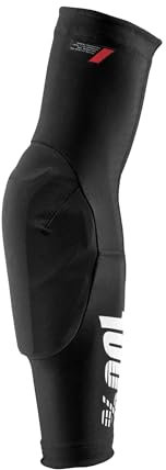 100% PROTECCIONES Unisex-Erwachsene (Teratec Elbow Guards Black) -XL Ellenbogenbandage, schwarz (schwarz)