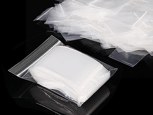 300 pièces transparent sachets plastiques refermables Sachet plastique petits sac zip 6 * 4cm pochon plastique stockage pour la cuisine loisirs créatifs perles échantillons biscuits bonbons