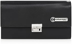Karlowsky Kellnerbörse (Geldbörse) 18 x 12 cm Leder schwarz