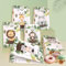 Heboland Sacchetti di Carta per Bambini, 24Pcs Sacchetti Regalo Animali con 30 Adesivi, Sacchetto Regalo Giungla per Confezionare Regali, Regali di Compleanno per Bambini, Feste