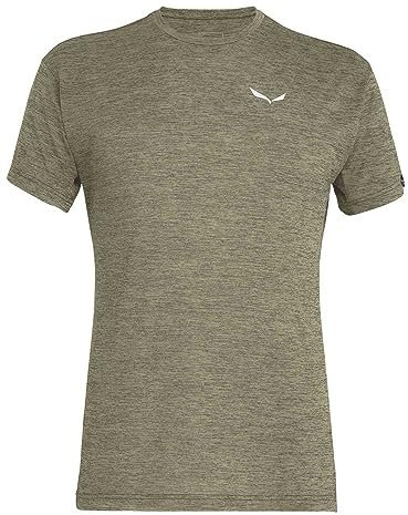 SALEWA Puez Melange Dry'Ton T-Shirt Uomo, Verde (Dark Olive Melange), M
