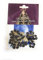 OVUNQUE PROTEGGIMI Rosenkranz aus Holz mit Buch, ovale Perlen 6 x 8 mm. Rosenkranz der 7 Schmerzen Mariens. Gebet Madonna Schmerzhaft. Rosary Chaplet of Our Lady of Sorrows