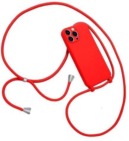 Emlivi Mobile Phone Lanyard Case for iPhone 11, Necklace Case with Lanyard, Crossbody Protective Case, Soft Silicone Case with Shoulder Strap, TPU Cover with Stylish Strap, Chain Case for iPhone 11,