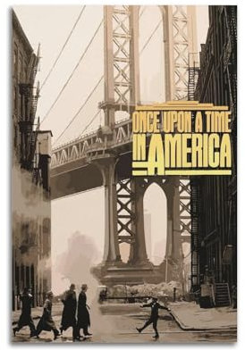 VZRSQZK Once Upon A Time in America Filmposter, dekoratives Gemälde, Leinwand-Wandposter und Kunstdruck, modernes Familienschlafzimmer-Dekor-Poster, 30 x 45 cm