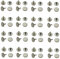 Hohlnieten, Doppelkappe, Doppelniete, beidseitig verschlossen, zweiteilig - 250 Stück (6 x 5 mm)