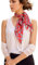 Prettystern 65cm handrolliertes Seidentuch Halstuch Kopftuch unisex Seidenschal für Damen Herren 10 Rot Paisley