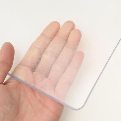 Transparente Schreibtischunterlage aus PVC, groß, mattiert, für Büro, Zuhause, Schule, Schreibtisch, 1/2/3 mm dick, wasserdicht, rutschfest, matt, 3 mm, 80 x 140 cm