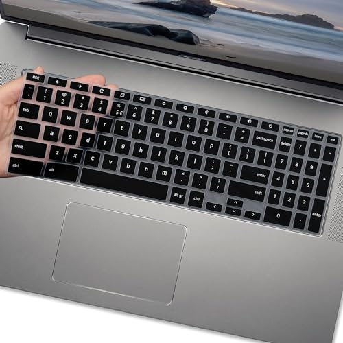 Keyboard Cover for Acer 317 Chromebook 17.3 /Acer Chromebook 315 CB315 CB315-3HT-C296 CB315-3HT-C6XF CB315-3H-C4QE 15.6 inch Keyboard Protector, Acer Chromebook 715 CB715 15.6 Cover-Black…