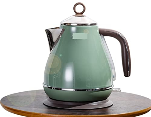 Tetera con infusor Hervidor eléctrico vintage de acero inoxidable 304 Apagado automático Electrodomésticos de cocina Tetera eléctrica Colador