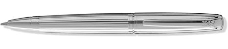 X17 X47-Kugelschreiber No.1, Drehmechanik, edel, kurz: nur 10,5 cm, chrom