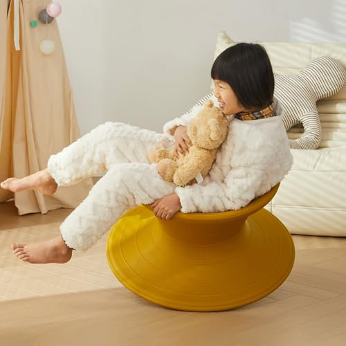 Chaise pivotante Gyro Sensory-Drehstuhl 360°-Drehstuhl Gyro Chair, Magic Spun Stuhl für Schlafzimmer/Wohnzimmer/Hinterhof/Camping, Heavy Duty Sportspielzeug/Unsichtbar für Stuhl Kinder sitzen und DRE