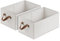 DIMJ Kleiderschrank Organizer Aufbewahrungsboxen Stoff - Faltbare Boxen Aufbewahrung groß 45x28x20cm 2er Set für Kisten Kleiderschrank Kleiderboxen, Stoffboxen, Ordnungsbox, Hellbeige
