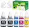 GI590 GI490 Encre Compatible avec Canon GI-590 GI 490 Bouteille d'encre Multipack pour PIXMA G1400 G1410 G2400 G2410 G3400 G4400 G4411 G1500 G1510 G2500 G2510 G3500 G3510 G4500 (5 Pack 2BK/C/M/Y)