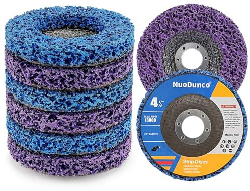 NuoDunco CSD Disques de Nettoyage - 115 x 22 mm Disque Meuleuse Pour Traitement de Surface Peinture Disque Abrasif pour Meuleuse D'angle- Lot de 6