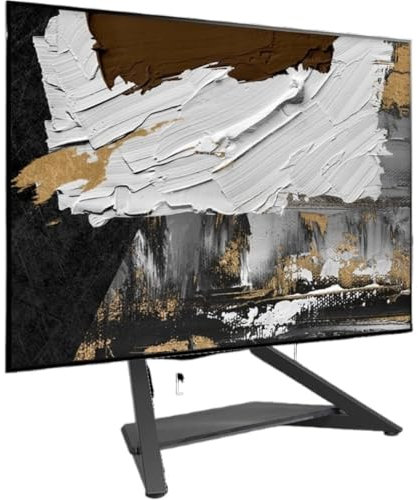 Tv Ständer Tv Standfuss Fernsehständer Universeller TV-Ständer Für 55 Bis 88 Zoll Große Fernseher. Boden-TV-Ständer, Höhenverstellbarer, Schwenkbarer TV-Ständer Mit Ablageflächen Fernseher Ständer(B)