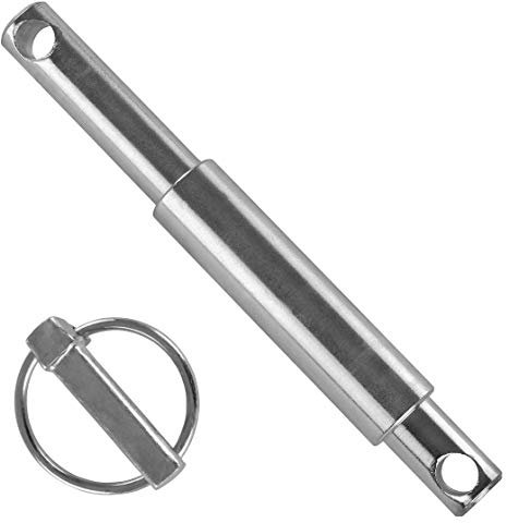 1x Oberlenker Stufenbolzen | Kat 1-2 | 18/70 mm und 96 mm Nutzlänge & 1x Klappsplint | 6x42 mm | gelb oder weiß verzinkt | Bolzen | Kategorie | Oberlenker | Frontlader | Dreipunktaufnahme