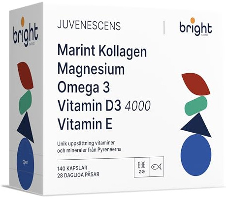 Meereskollagen mit Hyaluronsäure, Magnesium, Omega 3 TG, Vitamin E, Vitamin D3 - SmartAbsorb™ | für Haut, Knochen und Immunabwehr | 28 Tages-Portionsbeutel