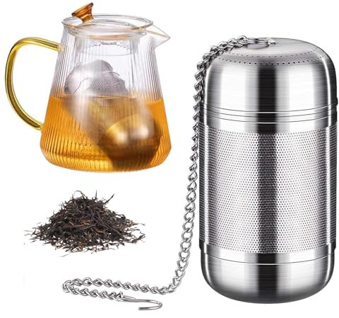 Teesieb Für Teekanne,Teesieb Für Thermoskanne,Wiederverwendbar,TeesiebEdelstahl,Teeei Edelstahl,Geeignet Zum Aufhängen An Teekannen, Tassen, Thermosflaschen