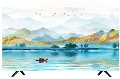 TV Covers Cloth 19-100Inch TV Dust Cover 65IN Indoor TV Display Protectors Dustproof And Sun Protection Cover Colorful Landscape Printing Art Decorative(Size:100IN(W222xH125CM),Color:A)