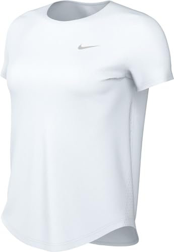 Nike Tempo Dri-Fit Kurzarm-Laufoberteil Für Damen, White/Reflective Silv, HQ0648-100, L