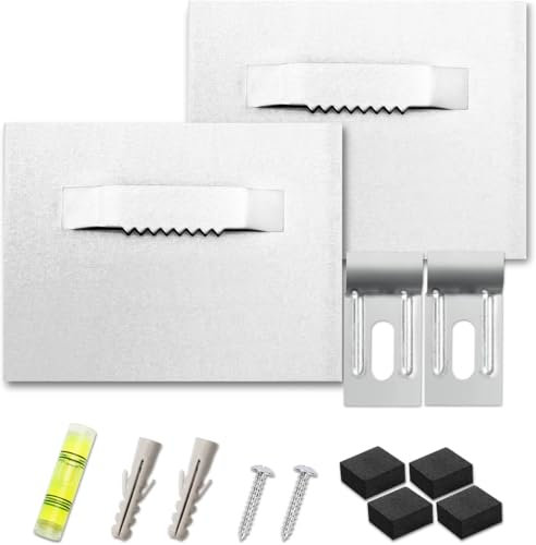 Crochet Pour Cadre Photo 8 x 6 cm Supports de Fixation pour Miroirs Adhésifs Kit de Suspension de Tableaux pour Accroche Cadres Photo, Art Mural, Sffichage d'image