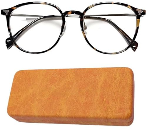 FeiOne Blaulichtfilter Brille Blaulichtbrille, Superleichte Anti-Müdigkeit Computerbrille, ohne Sehstärke Damen Herren, Blue Light Blocking Glasses,Gaming Schutzbrille, Mit Brillenetui