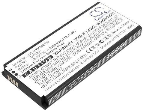 Batteria di ricambio per Hytera P30, P30 PoC Rado PN: Hytera BP3301 3300mAh / 12.21Wh