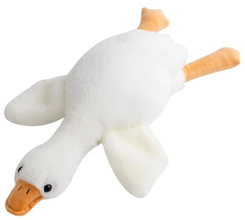 DePro Gans Kuscheltier, Ente Kuscheltier, 50 cm Weiches Plüschtier Aus Baumwolle, Ideal Für Wohnzimmer, Schlafzimmer, Büro, Babybett Und Auto, Weihnachten, Geburtstag Oder Valentinsta