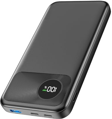 Virelek Portable Charger 20000mAh - 22.5W Fast Charging Power Bank with 2 High-Speed USB C In&Out, 1 USB A Output, 3A Phone Battery Pack PD3.0 QC4.0 for iPhone Plus Pro Max Mini iPad