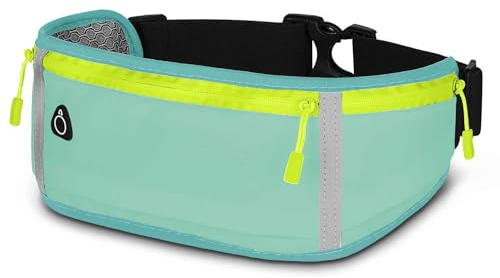 ONEFLOW Active Pro Laufgürtel für Motorola Moto G57 Power Lauftasche mit 3 Fächern, Atmungsaktiv, Sport Handytasche zum Joggen, Handy Bauchtasche Wasserdicht, Running Belt, Blau