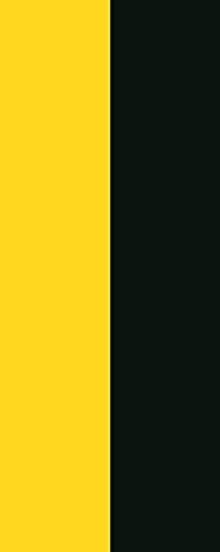 U24 Fahne Flagge Gelb-Schwarz im Hochformat Premiumqualität 80 x 200 cm