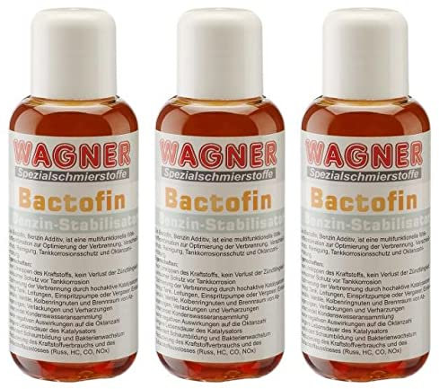 WAGNER Spezialschmierstoffe GmbH & Co. KG 3X Bactofin Benzinstabilisator Tankrostschutz 100 ml