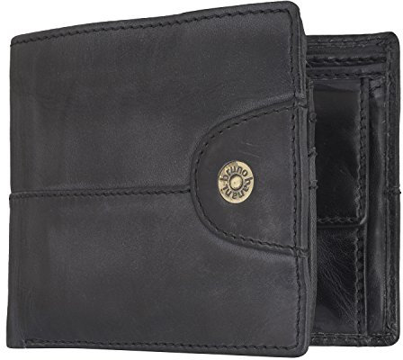 bruno banani Herren Geldbörse Portemonnaie Geldbeutel Schwarz 6861