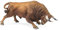 DQB DeQUBE- Bravo Colorado Embistiendo Animal Figura de Toro, sólido, Color marrón, 17x8x4,2 (DeQUBE Trading S.L. 1)