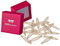 Haarallerliebst Haarspangen Oval für Kinder & Damen – 20 Stück in Beige (6 cm) inkl. Aufbewahrungsbox pink – Ideal für normales und dickes Haar