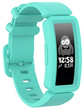 TopTen Uhrenarmband kompatibel für Fitbit Ace 2 / Fitbit Inspire / Inspire HR Activity Tracker für Kinder ab 6 Jahren, Silikon, verstellbar, Ersatz-Zubehör, Armband (mintgrün)