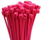 NA Kabelbinder, 100 Stück, Rosa, 2,5 x 100 mm, Kunststoff, Standard