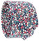 Cravate Liberty Bleu marine Rose et Blanc - Cravate Homme Fleurie - Coupe Slim Moderne - Mariage champetre à Fleurs - Cérémonie thème Floral
