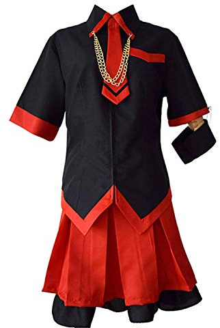 Charous Anime Blood-C Cosplay Kostüm, Kisaragi Saya Mädchen Uniform verwendet für Frauen Halloween Weihnachten Karneval Thema Party Cosplay