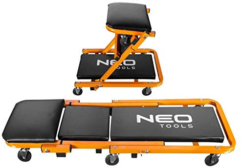 Grupa Topex Neo Garage 11-601 Tabouret pliant 2 en 1 pour mécanicien