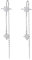 SLUYNZ 925 Sterling Silber Stern Ohrringe Kette für Frauen Damen Lange Ohrringe Stern Tropfen Quaste Ohrringe Einfädler (Silber)