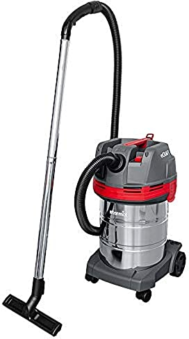 starmix eCraft APL-1430 EWR - Nass-/Trockensauger Staubklasse L, 1400 W, 27 L - Allessauger mit Gerätesteckdose, Filterabreinigung & Edelstahlbehälter, 9,5 m Aktionsradius für Baustelle, Werkstatt
