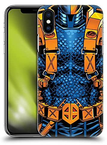 Head Case Designs Offizielle Zugelassen Justice League DC Comics Neu 52 Kostüm Todesschlag Comic-Kunst Harte Rueckseiten Handyhülle Hülle Huelle kompatibel mit Apple iPhone X/iPhone XS